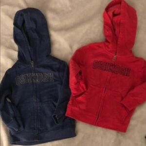 OshKosh B'gosh Red and Blue Kids' Hoodies